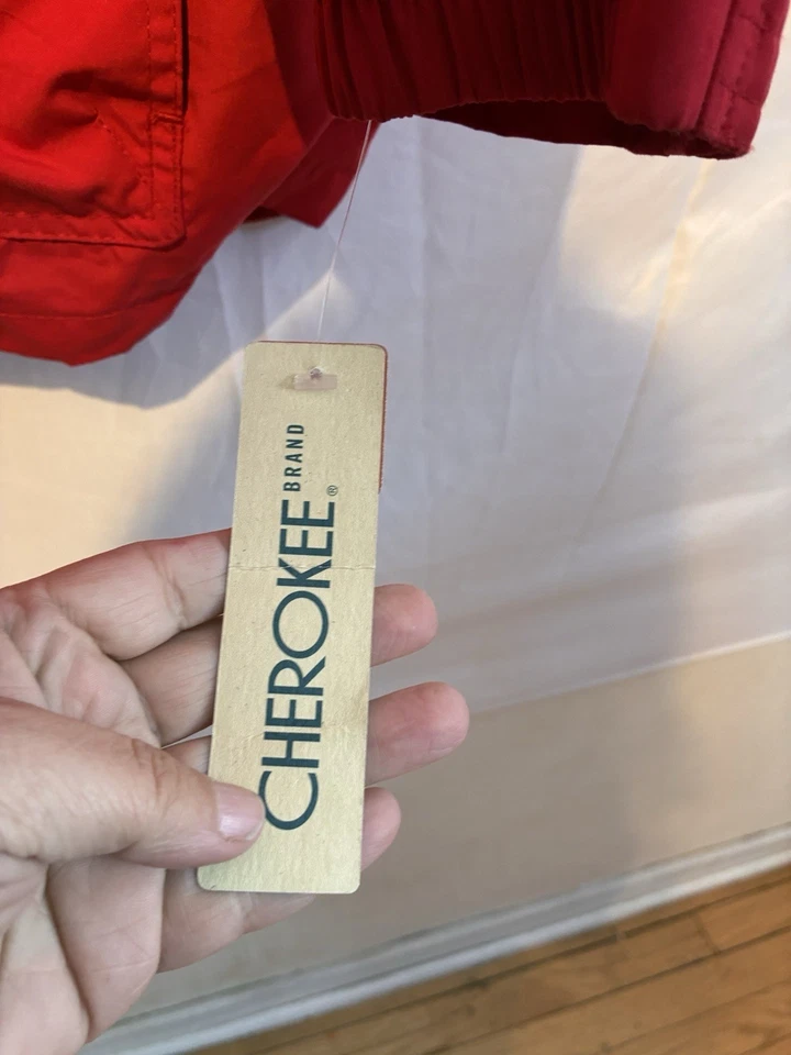 Cherokee Brand Red Water Resistant Hooded Jacket Women’s 1X Y2K - Image 2 of 4