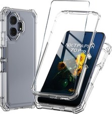 TCL NXTPAPER 70 Pro Phone Case with Tempered Glass Screen Protector, Slim Soft C