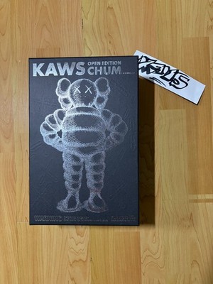KAWS Chum Vinyl Figure Black 