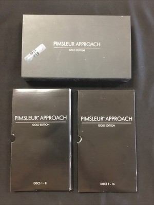 Pimsleur Approach Gold Edition Italian I 16 Disc Box Set  RARE  FREE SHIPPING