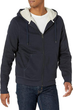 Hoodie for Men, Sherpa-Lined Full-Zip Fleece Sweatshirt