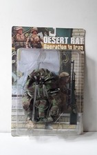 Mochila y mira telescópica grande camuflada británica cuartel sargento escala 1/6