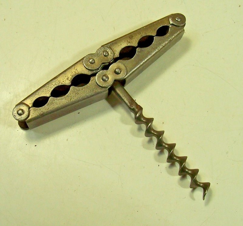 Corkscrew Hollweg THE HANDY antique Collapsible Pocket marked Pat 1891 Vtg Htf