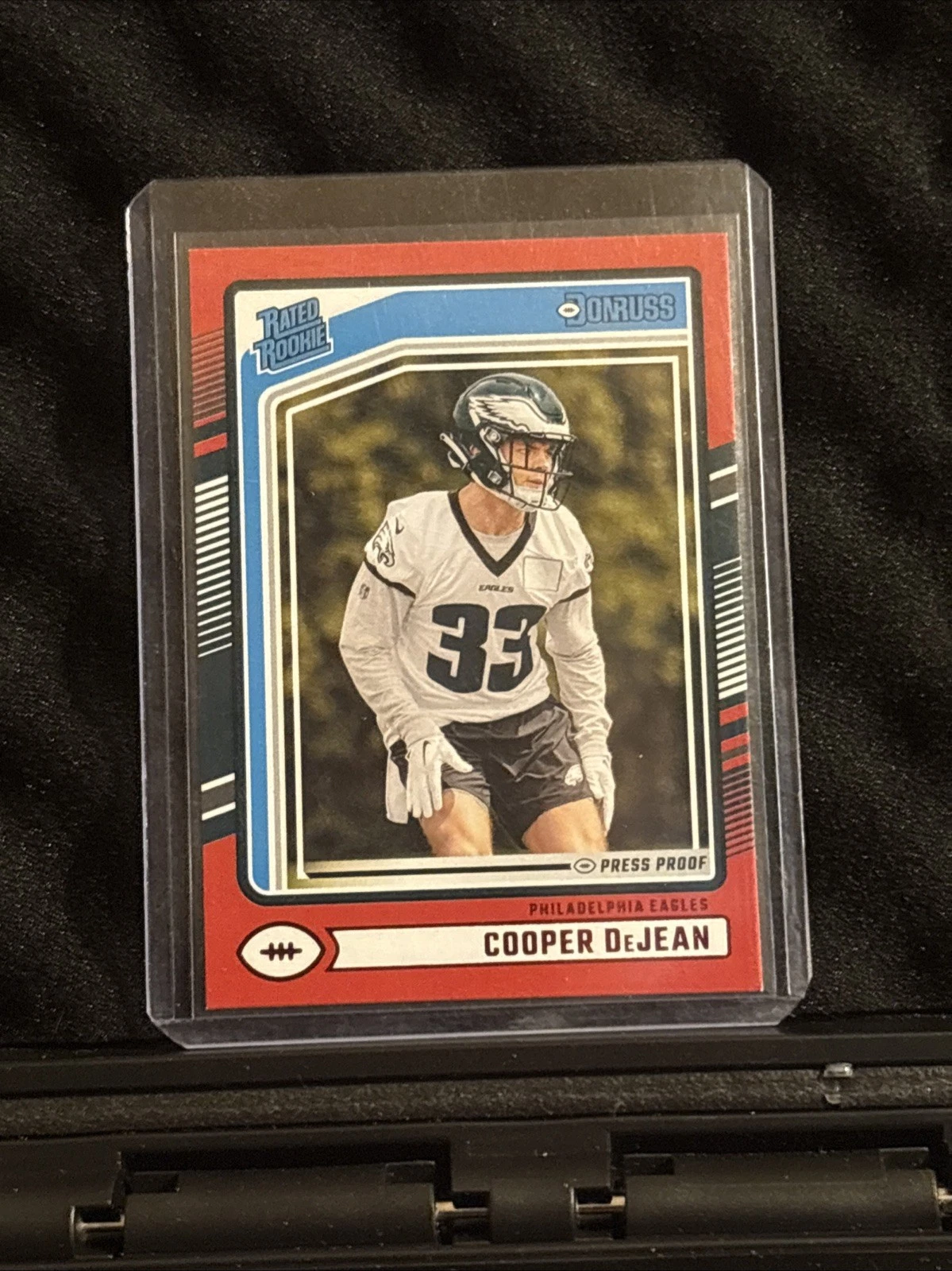 2024 Panini Donruss - Rated Rookie Cooper DeJean #305 Press Proof Red (RC)