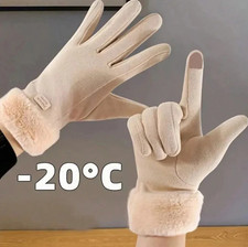 1pair Warm Winter Gloves for Women Thermal Knit Cycling  Halloween Accessory