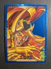 🦸🔥2024 SkyBox Marvel Masterpieces 92 Platinum Loki Blue Traxx #50🦸🔥