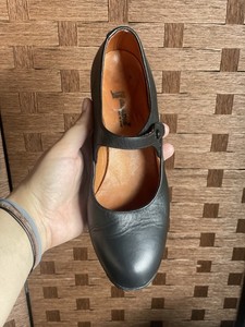 Gladis Brand Black and Tan Leather Flamenco Dance Mary Jane Women’s Heals