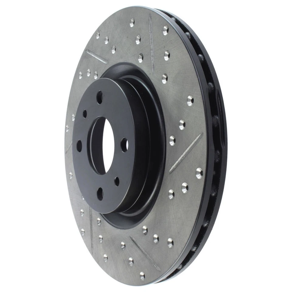 StopTech 127.04004L Front Left Drilled Slotted Brake Rotor for 2012-19 Fiat 500 - Image 2 of 4