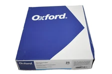 Oxford Twin Pocket Folders 25 Pack Letter Size Black Durable School Office New