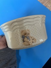 Cute Blue Baby Bear Bowl