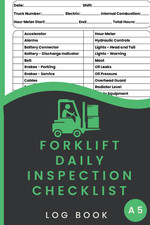 Forklift Truck Inspection Book: Maintenance and Safety Forklift Operator Inspect