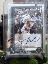 Topps 2025 Chrome Update Autograph Jorge Polanco Mariners #AC-JP