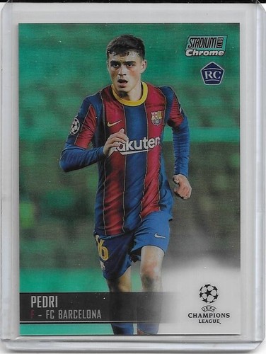 Pedri [Refractor] #26 2020 Stadium Club Chrome UEFA Champions League card