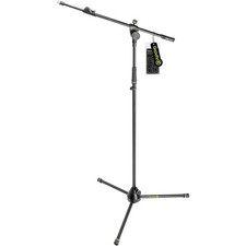 Gravity Stands Microphone Stand With Folding Tripod Base And Telescoping Boom