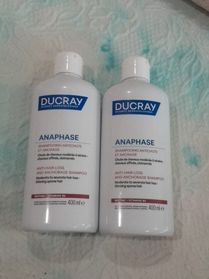 2 PACK Ducray Anaphase + Hair Loss Complement Shampoo 400ml EXP: 11/2028