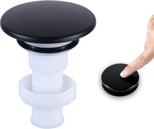 Replacement for Pfister 972098A Push-Seal Drain Assembly - Black Drain Plug -