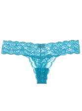 CLEARANCE - Cosabella Never Say Never Cutie LR Thong in Picasso Blue - OS