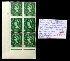 GB 1952 Wilding Tudor 1�d Cyl Block As Described NP736