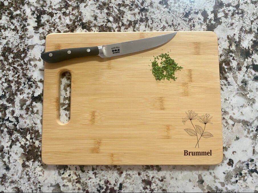 Honeysuckle Cutting Board | Flower Charcuterie Board | Custom Serving Tray |