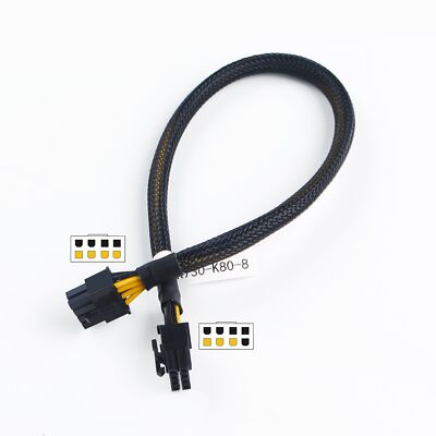 8pin to 8pin Power Cable for DELL R730 and Nvidia K80/M40/M60/P40/P100 PCIE GPU