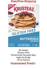 Krusteaz Gluten Free Buttermilk Pancake Mix, Light  Fluffy, 16 oz Carton