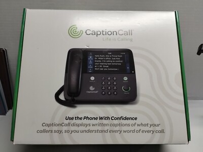 Caption Call Phone 67tb In Original Box Used For 2 Phone Calls Mint...