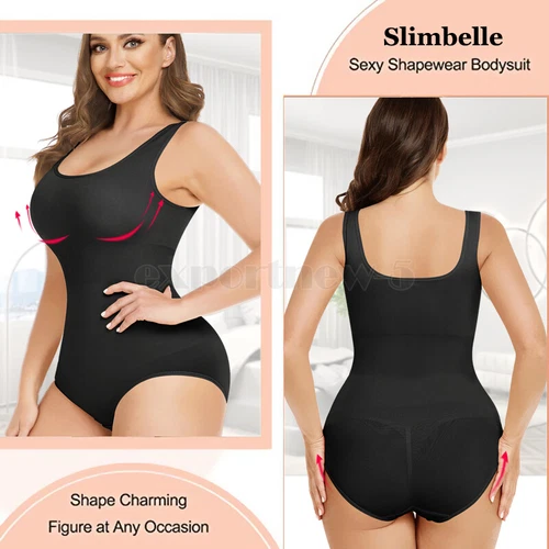 Women Full Body Shaper Shapewear Seamless Firm Tummy Control Slimming Bodysuits@ - Bild 12 von 21