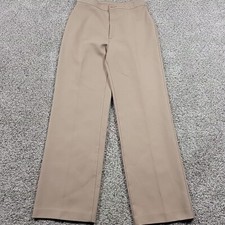 VINTAGE Levis Pants Womens 18 Beige Polyester Wide Leg High Rise 32x33