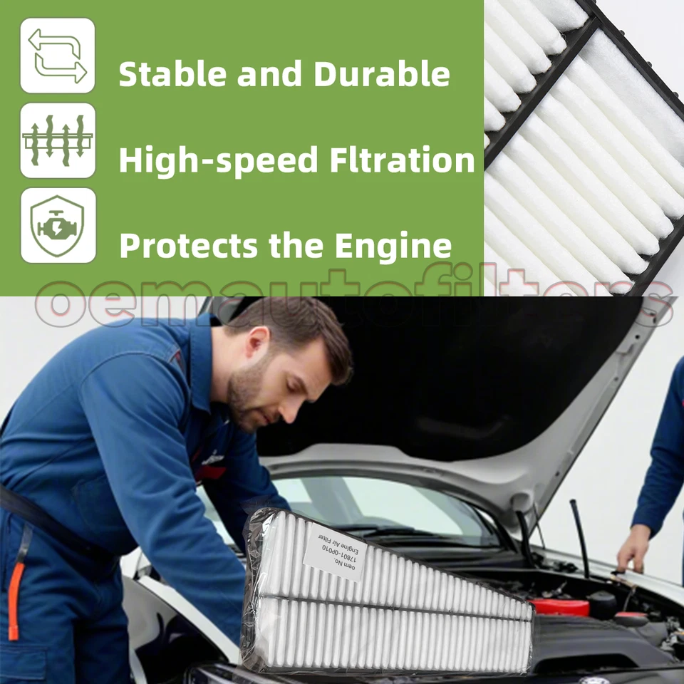 OEM Engine Air Filter For Toyota Tundra 4runner Tacoma #1780131090/0P010 CA9683 Foto 3 de 4