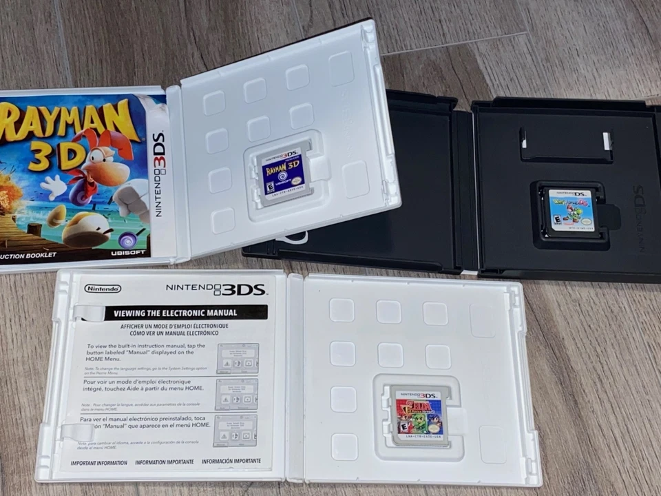 3 Nintendo DS & 3ds Games Bundle, Zelda, Rayman & Yoshi - Image 2 of 3