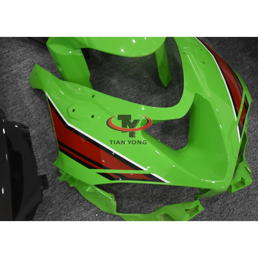 Green Black ABS Bodywork Fairing Kit For Kawasaki Ninja ZX6R ZX-6R