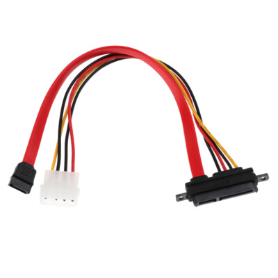 SATA 22Pin (7P+15P) auf 7Pin/LP4 SATA Data Power Combo Verlängerungskabel 30CM