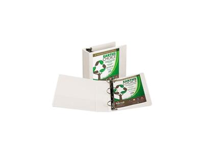Samsill 18997 Earth's Choice Biodegradable Round Ring View Binder, 4'' Capacity,