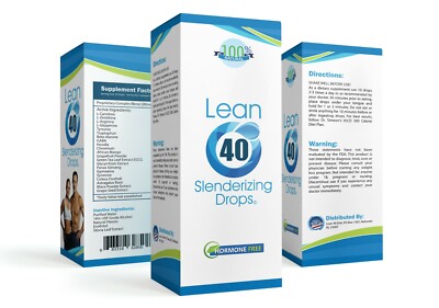 Diet Drops Lean 40  HCG-Free 1234 Weight Loss Supplement Fat Burner 1 bottle