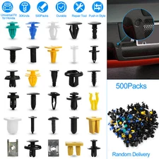 500Pcs Car Push Pin Mixed Door Trim Panel Clip Fastener Bumper Rivet Retainer