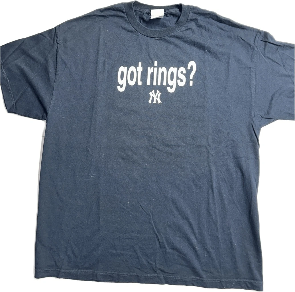 Vintage New York Yankees Got Rings Two sided T Shirt Size 2XL MLB
