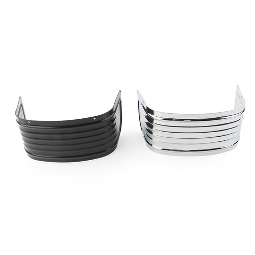 Fit Harley 2014 later Touring Tri Glide Front Fender Skirt Fairing Black/Silver - Picture 4 of 18