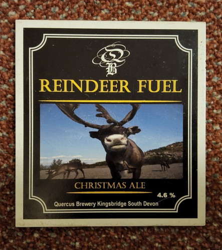 Quercus Brauerei Rentierkraftstoff Bierclip vorne