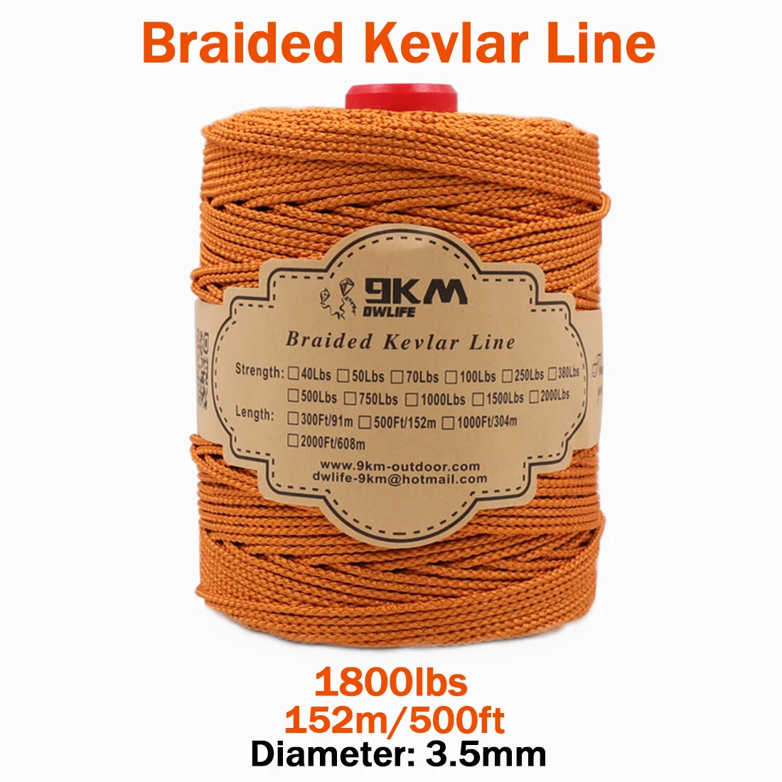 1800Lb 500ft 3.5mm