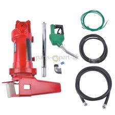 Fuel Transfer Pump 12V 15GPM with Discharge Hose  Automatic Green Nozzle