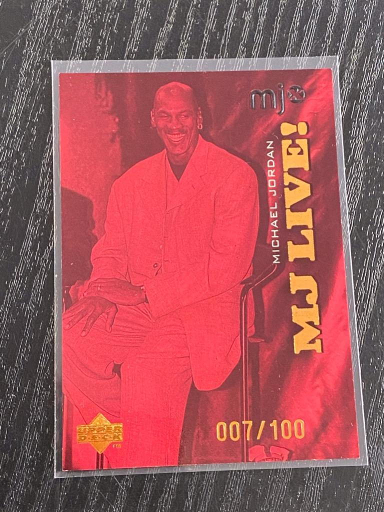 その他 Upper Deck Michael Jordan mj material 1998 UPPER DECK MJX MICHAEL JORDAN L11 MJ LIVE 007/100. | eBay