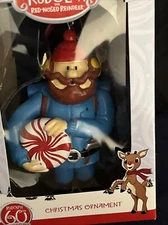 RUDOLPH THE RED NOSE REINDEER YUKON CORNELIUS 60th ANNIVERSARY ORNAMENT NEW