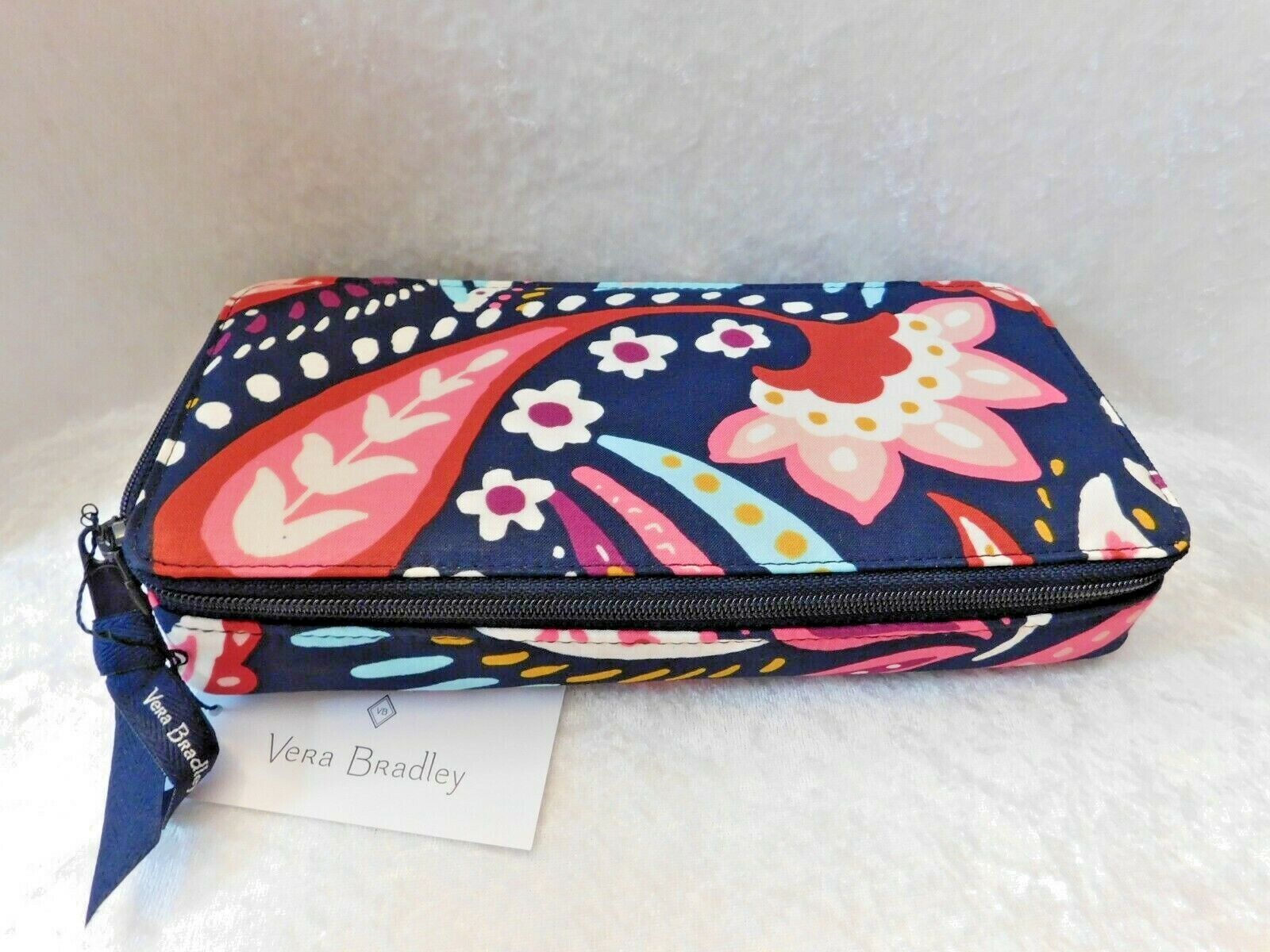 Max 81% OFF VERA BRADLEY LARGE TRAVEL PILL Max 80% OFF CASE PAINTED PAISLEY NWT 7 DAYS X