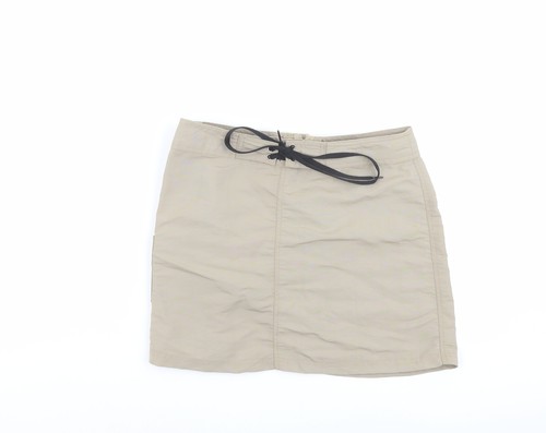 Body and Soul Damen beige Nylon Cargosock Größe M Reißverschluss