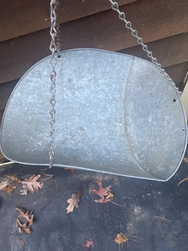 Vintage 20# Chatillon Produce Hanging Scale Basket/Pan W/Chains - Picture 6 of 17
