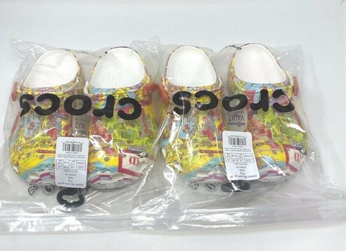 CROCS Walt Disney Parks Classic Maps VAULT Collection 50th m5/w7 m7/w9 m8/w10 - Picture 14 of 14