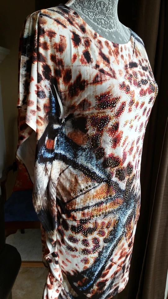 NWOT STWELVE GOLD LEOPARD DRESS GREAT CONDITION LARGE