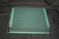 Corbeille/bannette à documents ancienne de bureau en métal