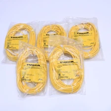 NEW LOT OF 5 TURCK PKG 4M-6 U0058-11 CORDSET SINGLE ENDED FEMALE STRAIGHT