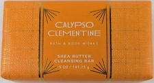 Bath & Body Works Calypso Clementine Shea Butter Cleansing Bar Soap 5oz.